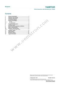 74ABT245DB Datasheet Page 15