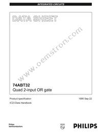 74ABT32N Datasheet Cover