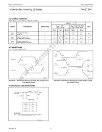 74ABT540PW Datasheet Page 5