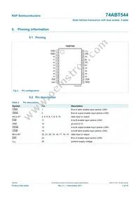 74ABT544D Datasheet Page 4