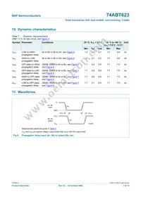 74ABT623PW Datasheet Page 7