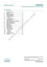 74ABT623PW Datasheet Page 15