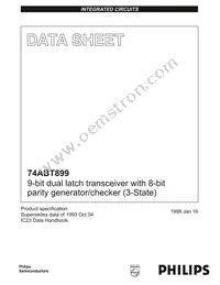 74ABT899D Datasheet Cover
