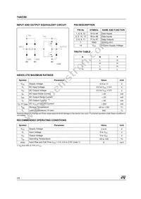 74AC00MTR Datasheet Page 2