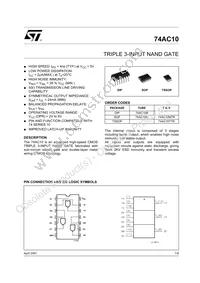 74AC10MTR Datasheet Cover