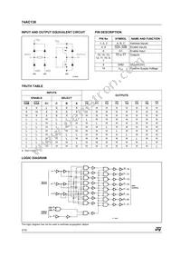 74AC138TTR Datasheet Page 2