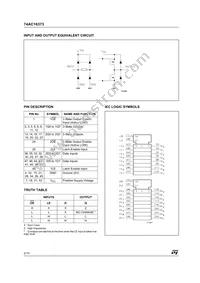 74AC16373TTR Datasheet Page 2