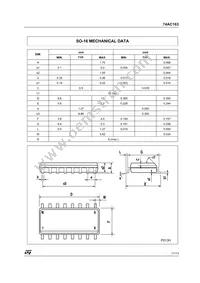 74AC163TTR Datasheet Page 11