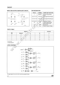 74AC257TTR Datasheet Page 2
