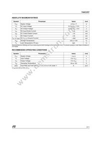 74AC257TTR Datasheet Page 3