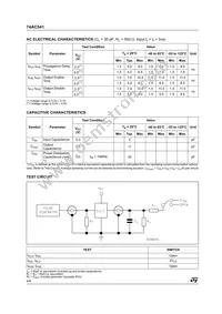 74AC541TTR Datasheet Page 4