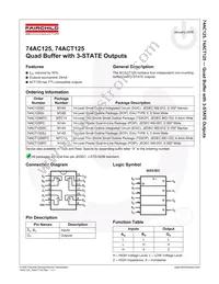 74ACT125SCX Datasheet Cover