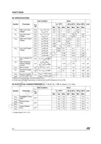 74ACT16245TTR Datasheet Page 4