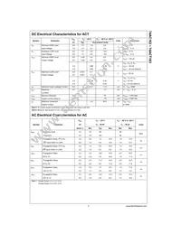 74ACT163SCX Datasheet Page 5