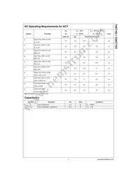 74ACT163SCX Datasheet Page 7
