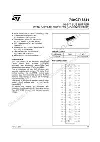 74ACT16541TTR Datasheet Cover