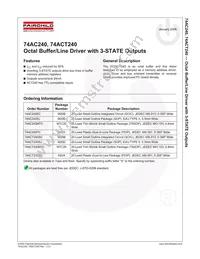 74ACT240SJX Datasheet Page 2