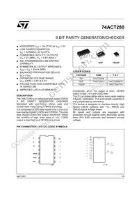 74ACT280MTR Datasheet Cover