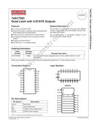 74ACT563SCX Datasheet Cover