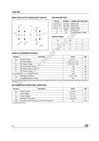 74ACT86TTR Datasheet Page 2