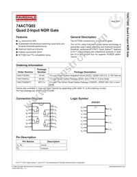 74ACTQ02MTCX Datasheet Cover