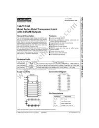74ACTQ533PC Datasheet Cover