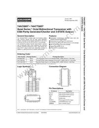 74ACTQ657SPC Datasheet Cover