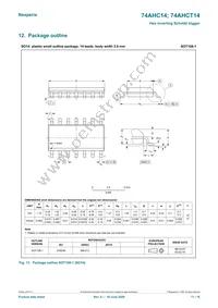 74AHC14PW/AUJ Datasheet Page 11