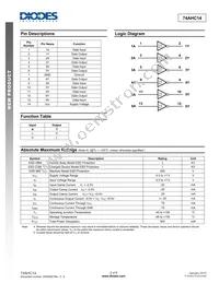 74AHC14S14-13 Datasheet Page 2