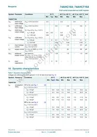 74AHC164PW Datasheet Page 6