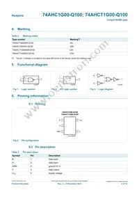 74AHC1G00GW-Q100H Datasheet Page 2