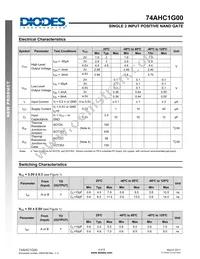74AHC1G00W5-7 Datasheet Page 4