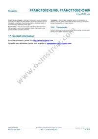 74AHC1G02GW-Q100H Datasheet Page 11