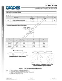 74AHC1G02W5-7 Datasheet Page 5