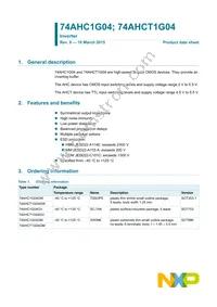 74AHC1G04GW Datasheet Page 2