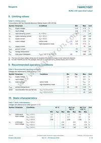74AHC1G07GV Datasheet Page 3