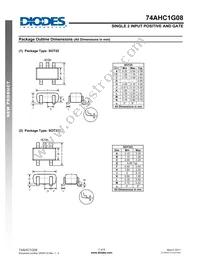 74AHC1G08W5-7 Datasheet Page 7