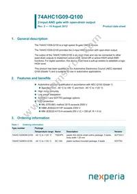 74AHC1G09GV-Q100H Datasheet Cover