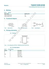 74AHC1G09GV-Q100H Datasheet Page 2