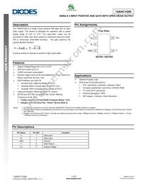 74AHC1G09SE-7 Datasheet Cover