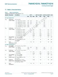 74AHC1G14GW Datasheet Page 5