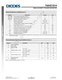 74AHC1G14W5-7 Datasheet Page 3