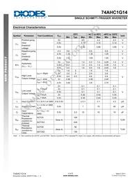 74AHC1G14W5-7 Datasheet Page 4