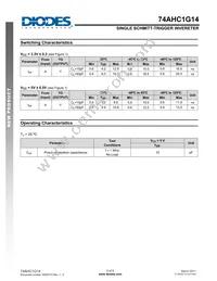 74AHC1G14W5-7 Datasheet Page 5