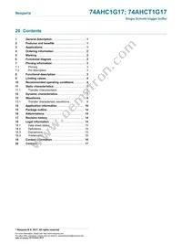 74AHC1G17GVH Datasheet Page 17