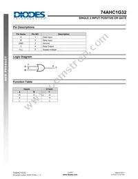 74AHC1G32W5-7 Datasheet Page 2
