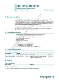 74AHC1G4210GW-Q10H Datasheet Cover