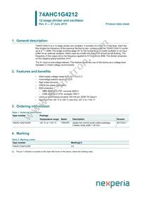 74AHC1G4212GWH Datasheet Cover