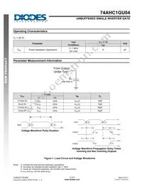 74AHC1GU04W5-7 Datasheet Page 5