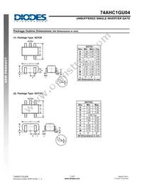 74AHC1GU04W5-7 Datasheet Page 7